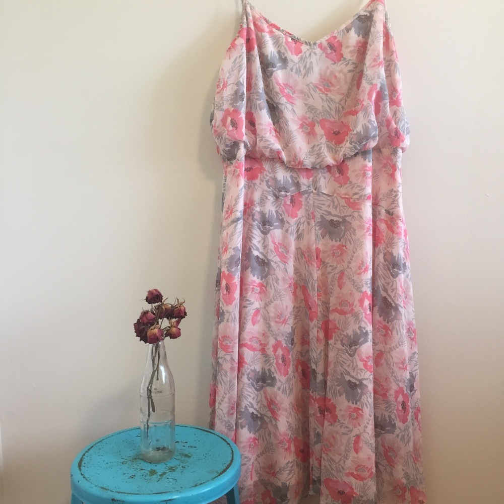 Banana Republic Pink Floral Dress